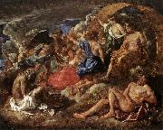 POUSSIN, Nicolas Helios and Phaeton with Saturn and the Four Seasons sf oil painting artist